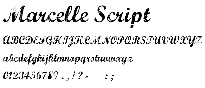 Marcelle Script police
